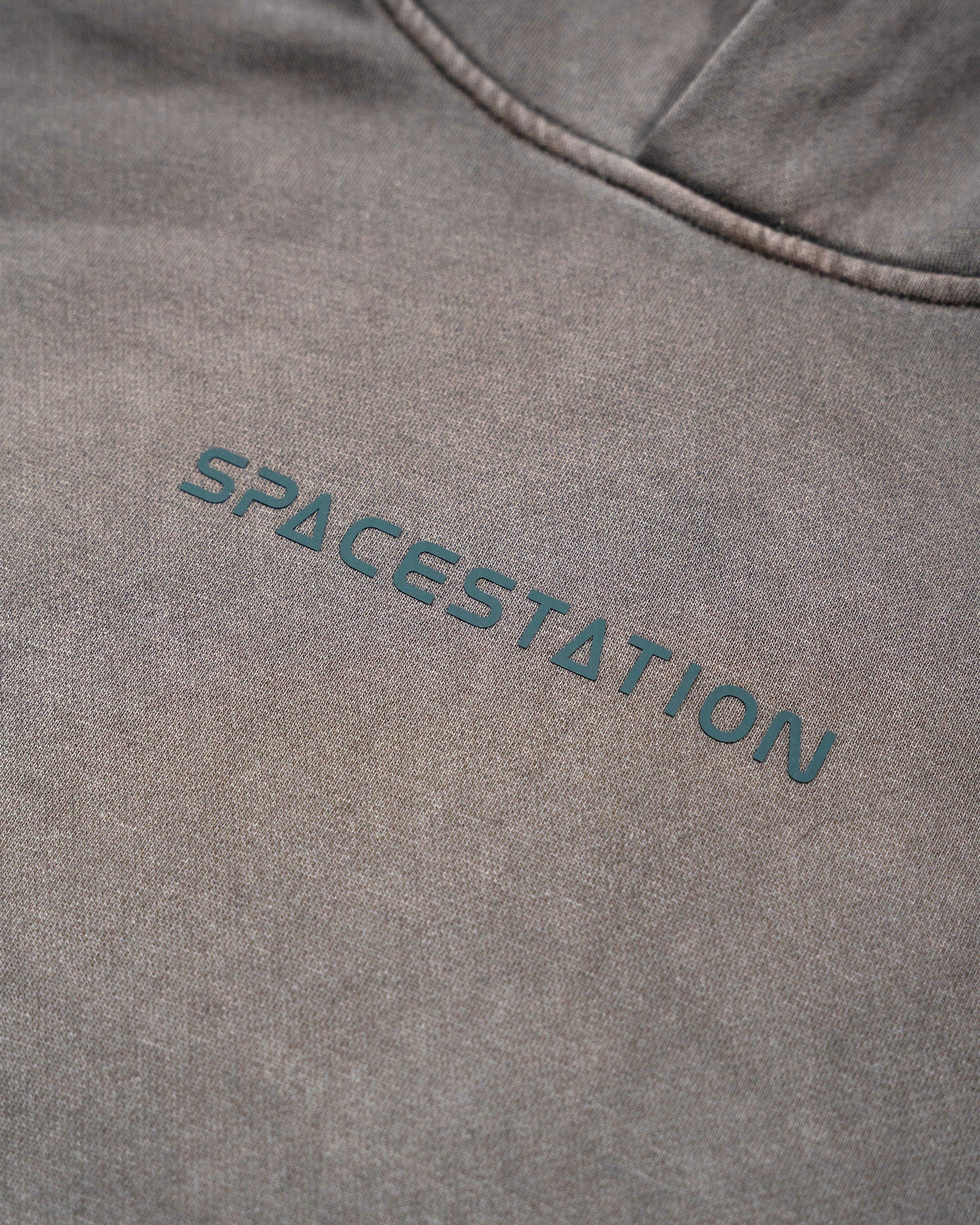 Shaded Oversized Hoodie (Stone washed grey)