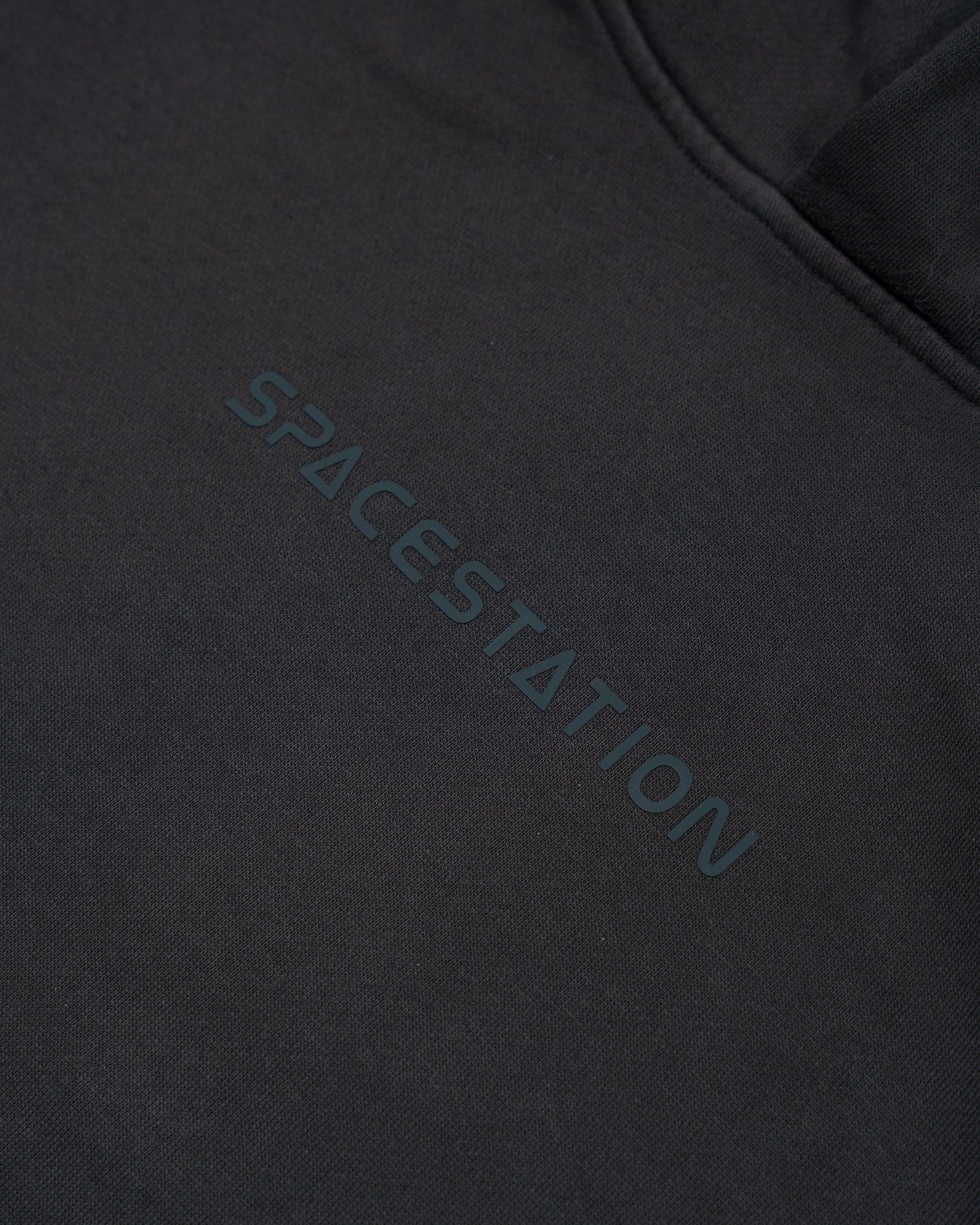 Shaded Oversized Hoodie (Stone washed Black)