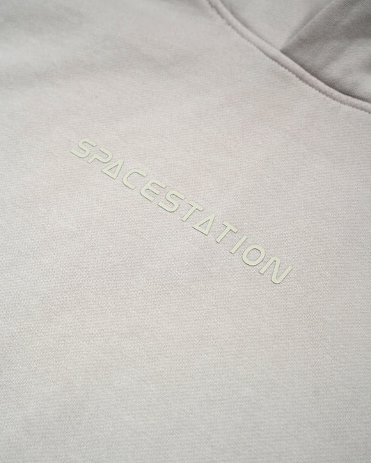 Shaded Oversized Hoodie (Stone washed Cream)