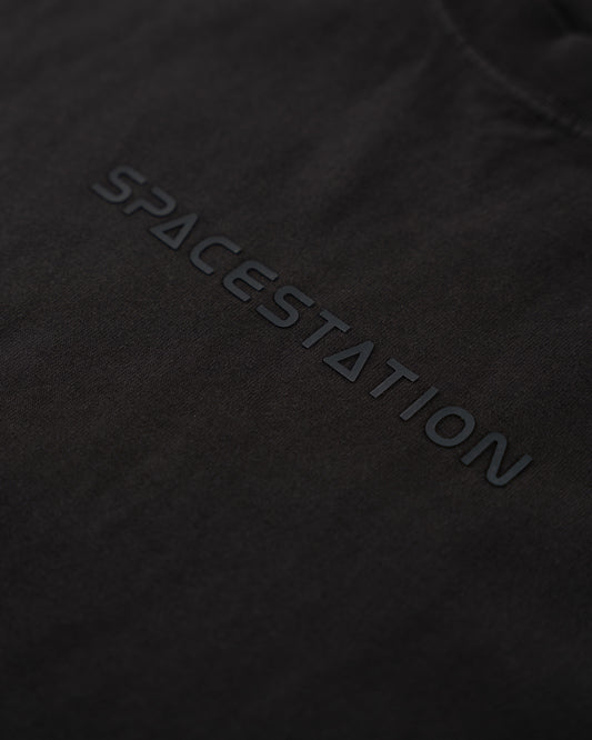 Shaded Tee Stone Washed Black (Oversized Fit)