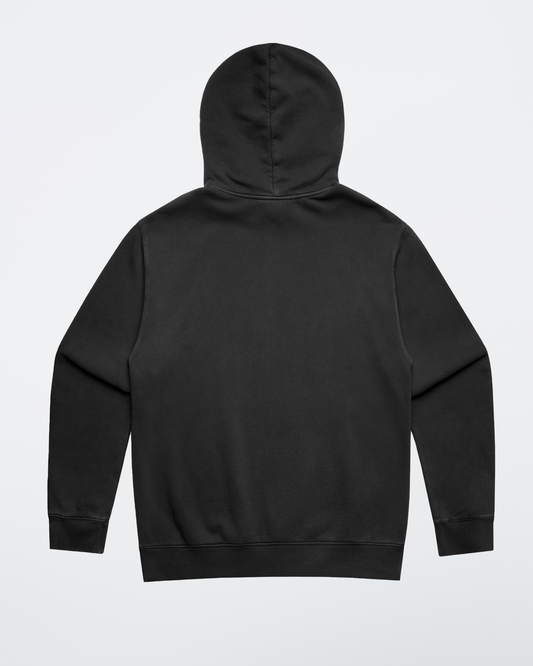 Shaded Oversized Hoodie (Stone washed Black)