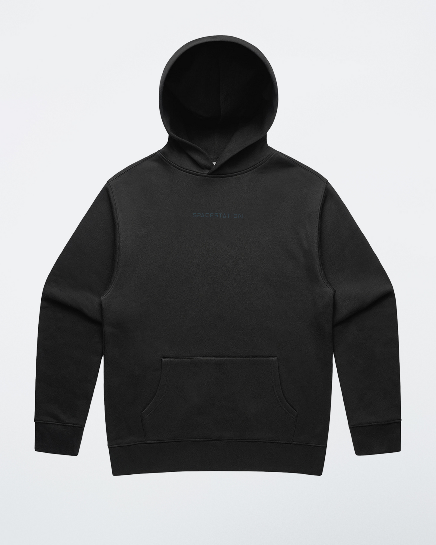 Shaded Oversized Hoodie (Stone washed Black)