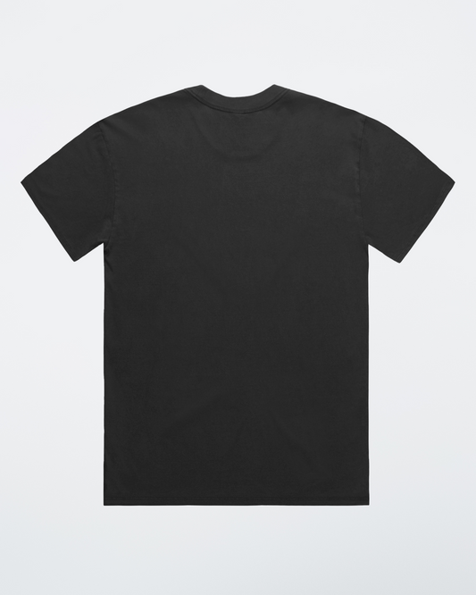 Shaded Tee Stone Washed Black (Oversized Fit)