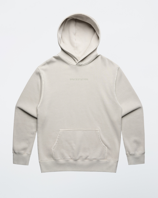 Shaded Oversized Hoodie (Stone washed Cream)