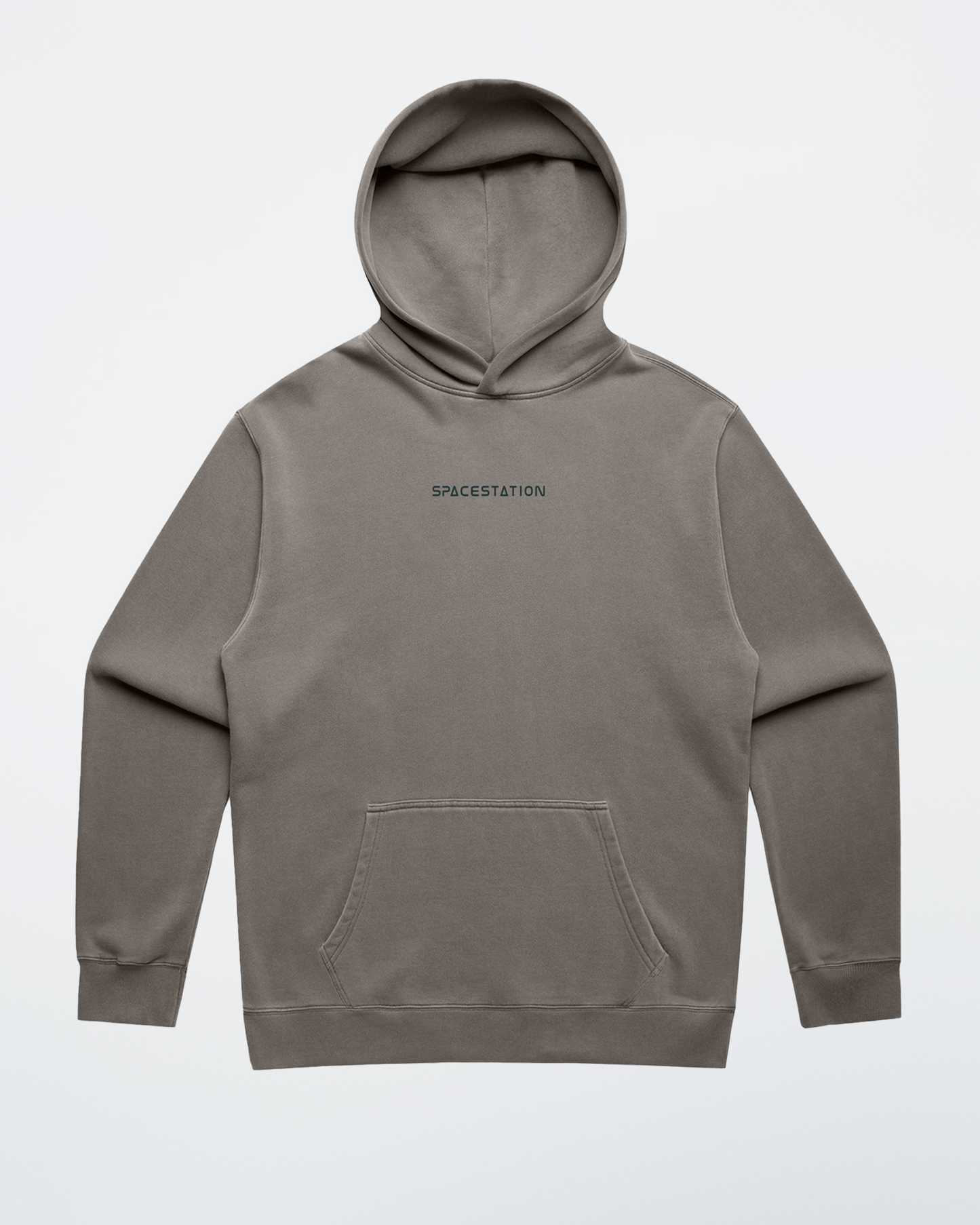 Shaded Oversized Hoodie (Stone washed grey)