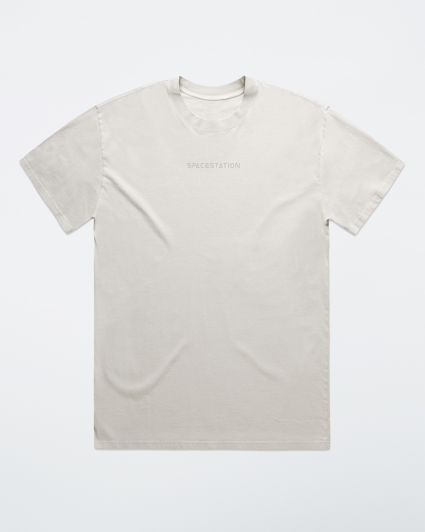 Shaded Tee Stone Washed Cream (Oversized Fit)
