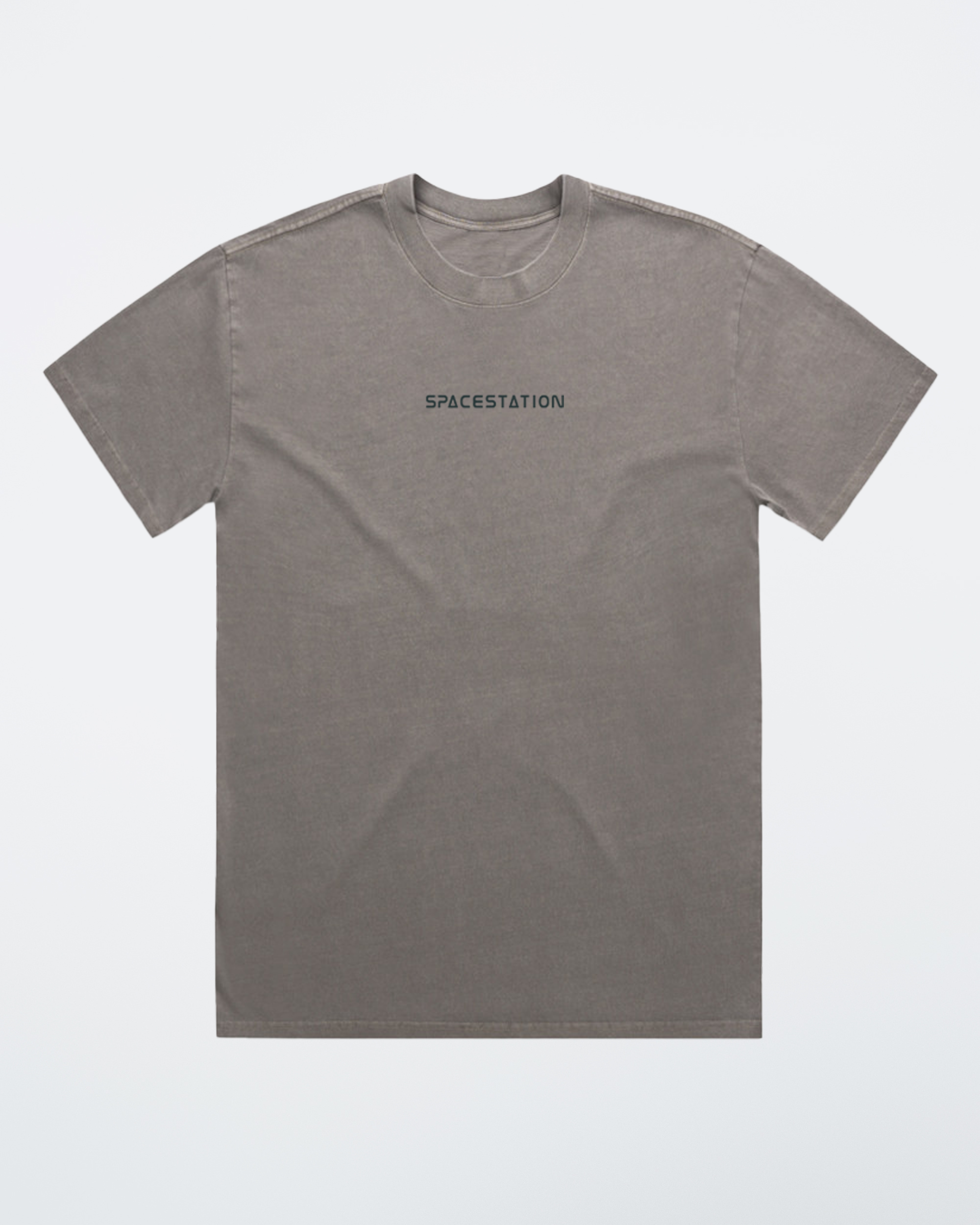 Shaded Tee Stone Washed Grey (Oversized Fit) – Spacestation