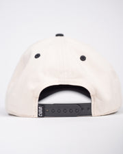 Cream and Black Baseball Hat