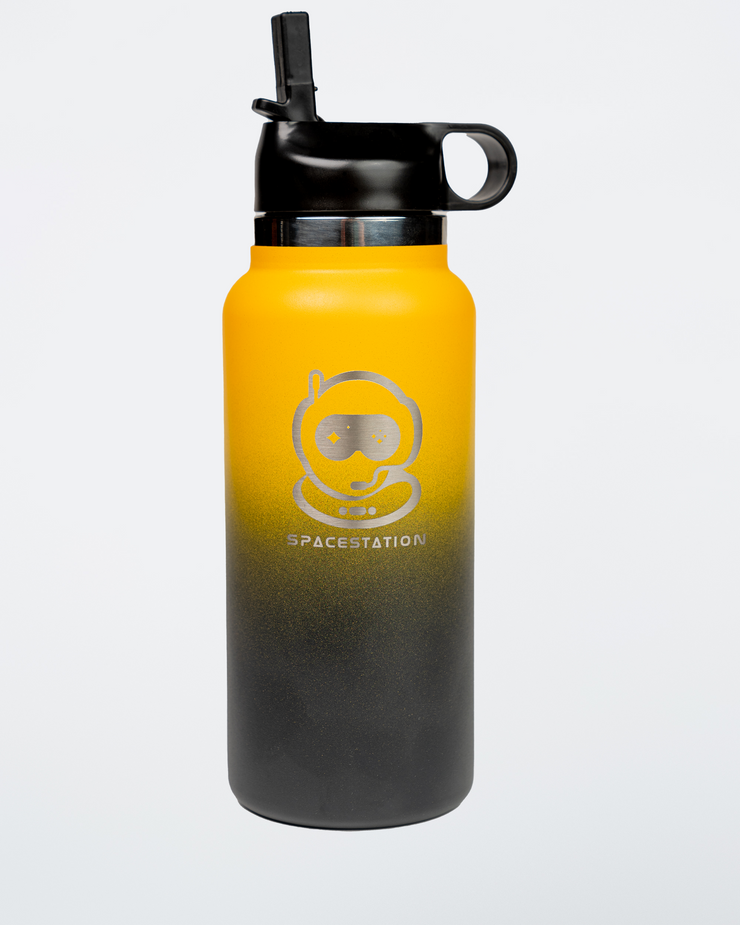 Black and Gold Waterbottle