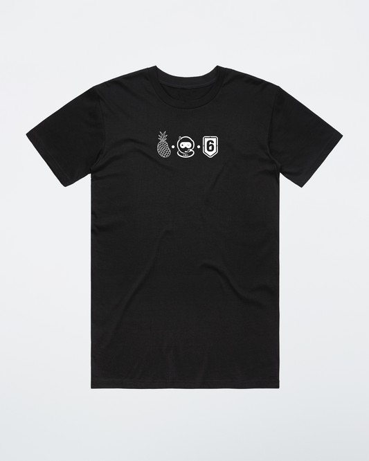 Pineapple X SSG x Rainbow Six Tee Black