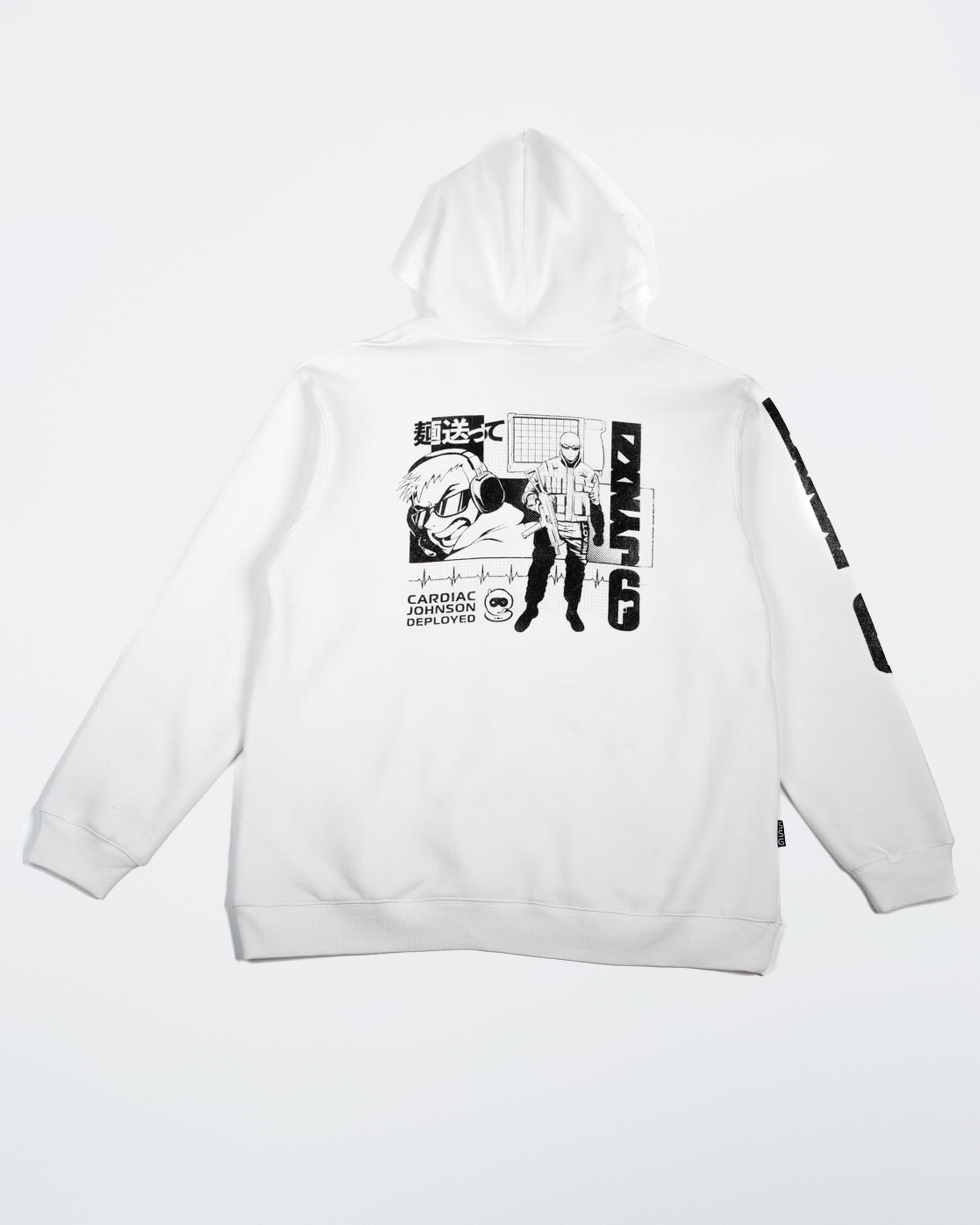 JynxzixSSGxR6 Cardiac Johnson Hoodie White – Spacestation Gaming JynxzixSSGxR6 Cardiac Johnson Hoodie White – Spacestation Gaming