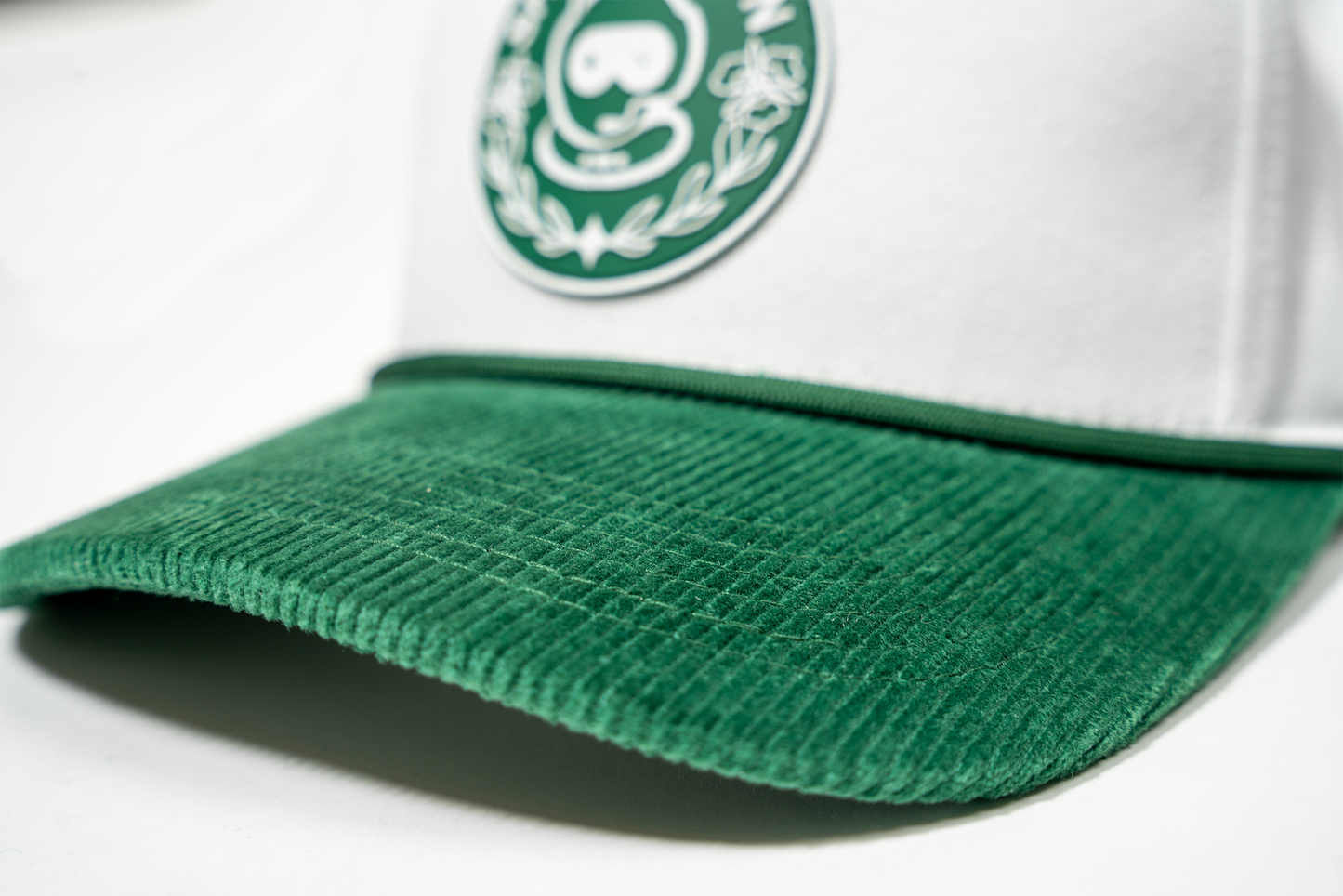 SSG Corduroy Brim Hat -white and green