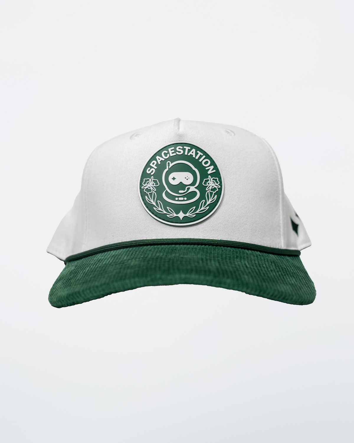 SSG Corduroy Brim Hat -white and green