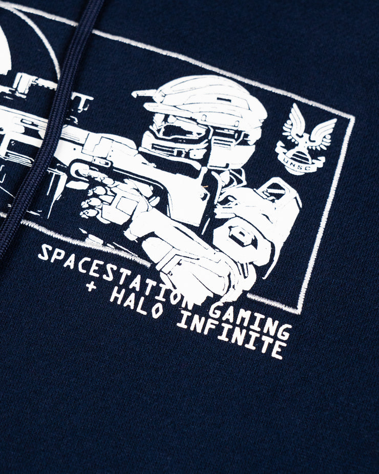 Spacestation x Halo Sniper Midnight Navy Hoodie
