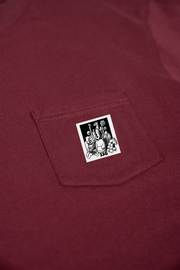 Way Out There Maroon Pocket Tee