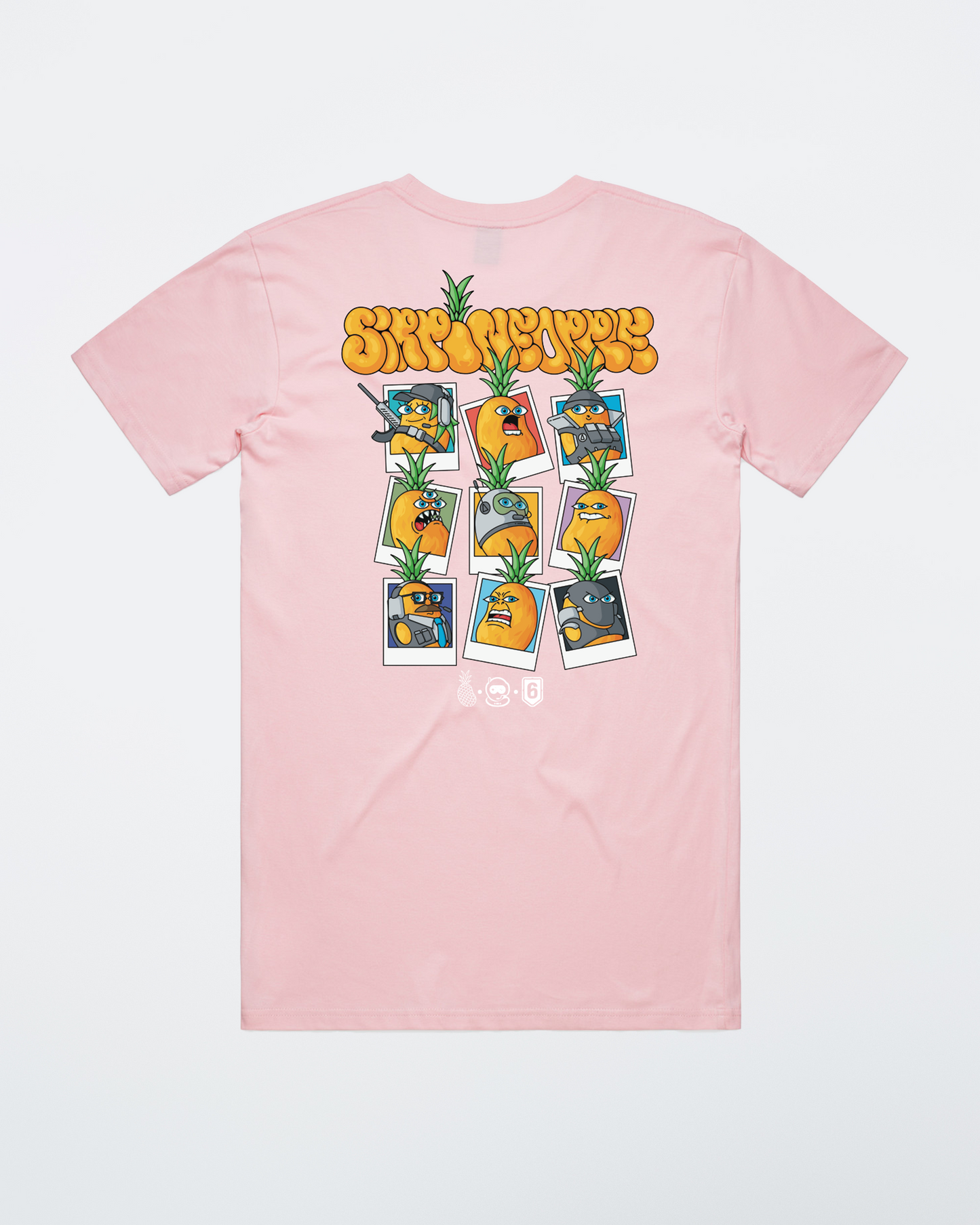 Pineapple X SSG x Rainbow Six Tee Pink