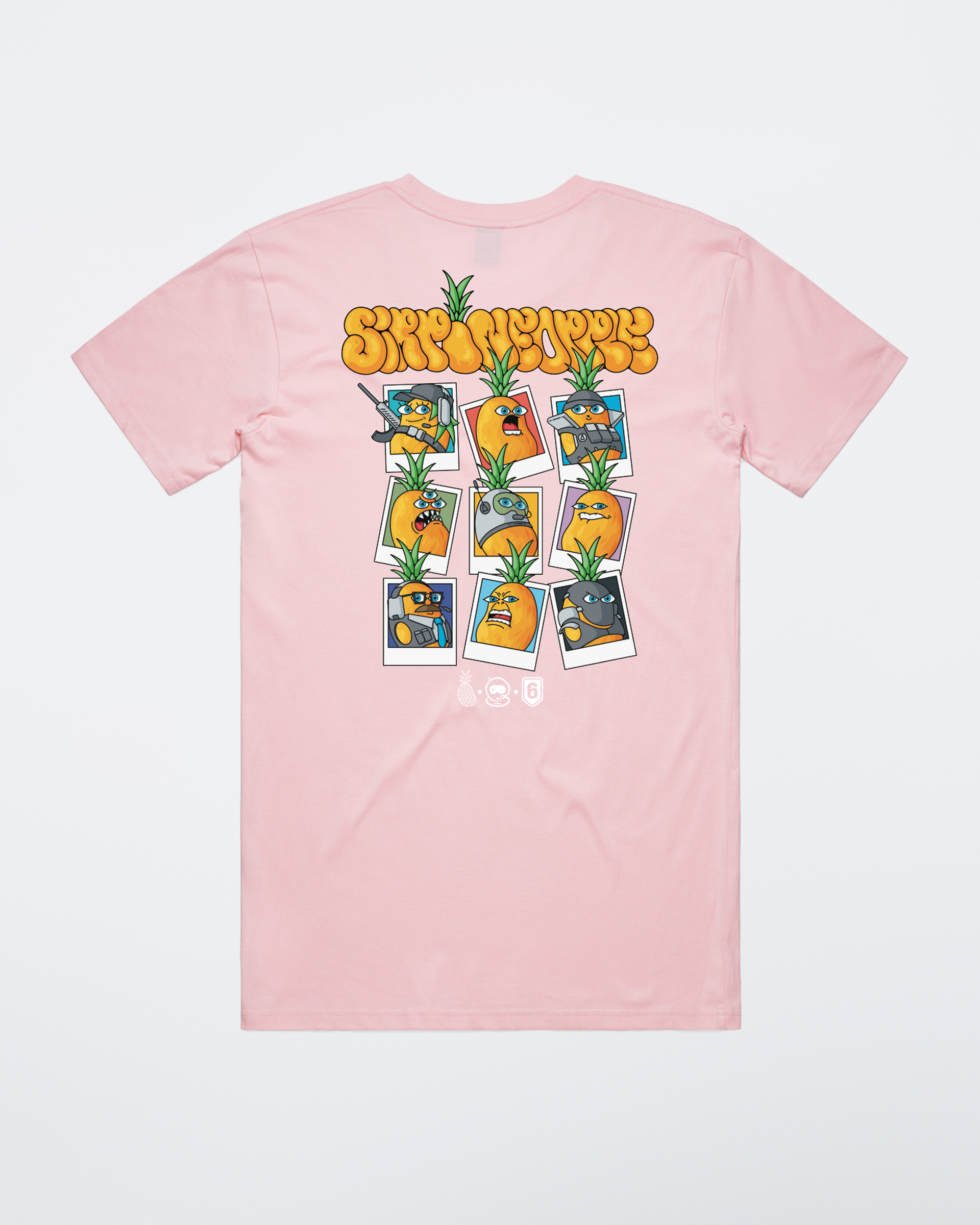 Pineapple X SSG x Rainbow Six Tee Pink – Spacestation Gaming