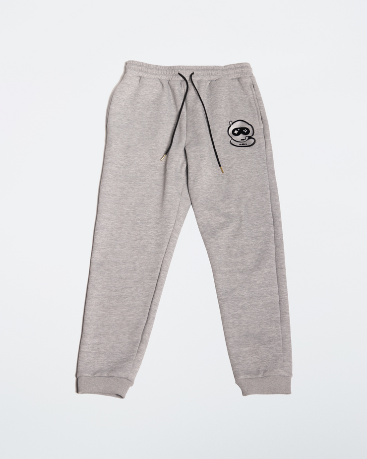Embroidered sweatpants Girl, Grey