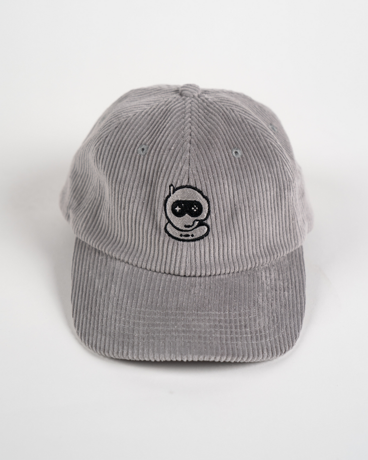 Grey Corduroy Hat